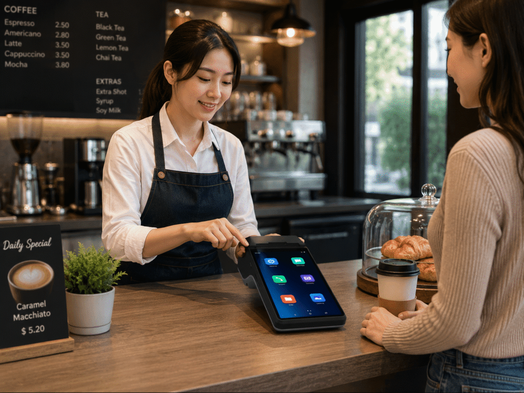 restaurant checkout tablet POS