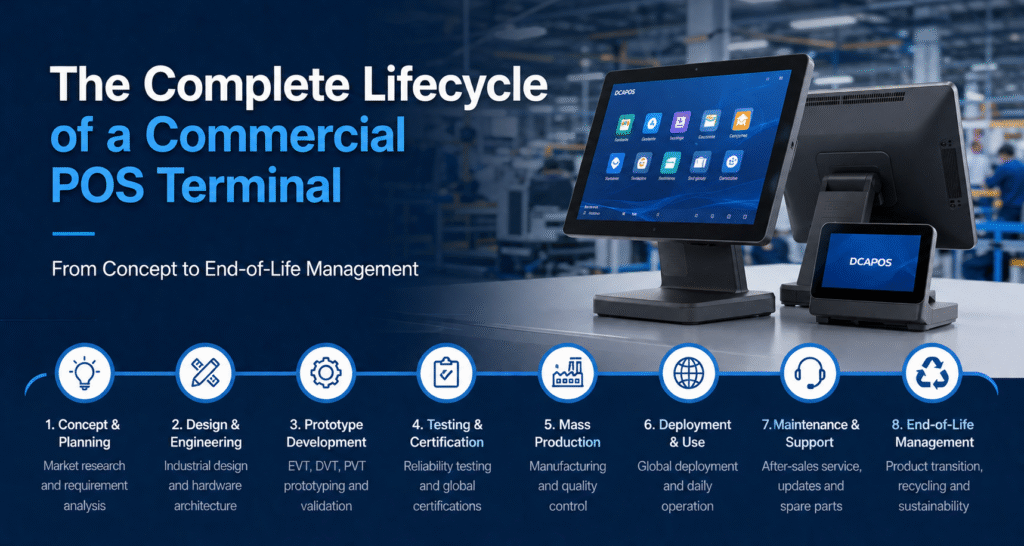 The Complete Lifecycle of a Commercial POS Terminal: From Concept to End-of-Life Management